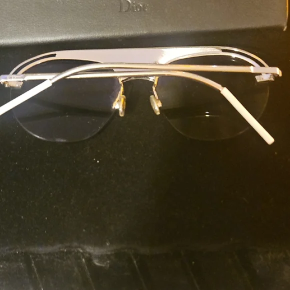 Dior Black and White Revolution Aviator Designer Sunglasses - Picture 4 of 7